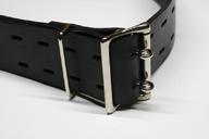 A double tongue locking true roller center bar buckle in use.